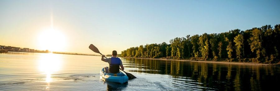 Kayak on an Avalon Waterways Active Discovery river cruise