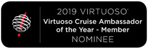 Rob Clabbers of Q Cruise + Travel Chicago was nominated by Virtuoso as Cruise Ambassador of the Year 2019.