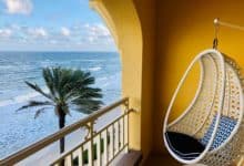 Relaxing with an ocean view at Eau Palm Beach